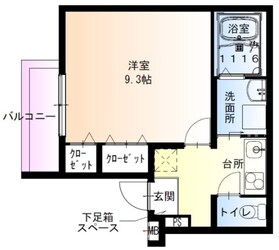 大物駅 徒歩3分 2階の物件間取画像